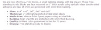 info for blocks